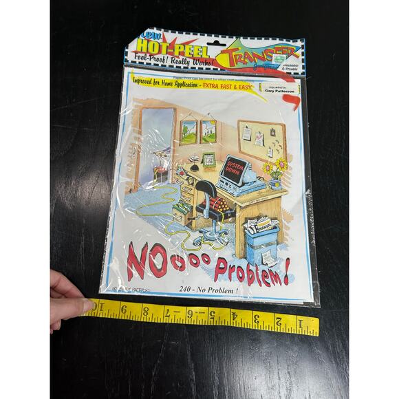 Gary Patterson- No Problem 240- 11.5x10" Transfer Paper Design for Crafting 90s - Picture 4 of 4